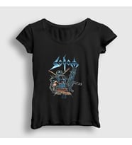 Presmono Kadın Siyah Soldier Sodom T-Shirt 388441tt