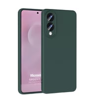 Microsonic Samsung Galaxy S25 Edge Kılıf Groovy Soft Koyu Yeşil (Koyu Yeşil)