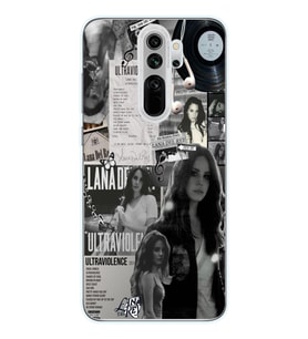 Redmi Note 8 Pro Uyumlu Lana Del Rey Desenli Şeffaf Telefon Kılıfı