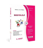 Egem Eğitim Yayınları AÖF 4. Sınıf Sosyoloji Güz Dönemi 7. Yarıyıl Konu Anlatımlı Soru Bankası (Çok Renkli)