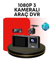 Araç Kamerası 3’lü Sistem Full Hd, Sesli Kayıt Ve Park Gözetimi