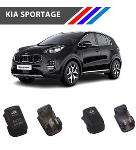 Kia Sportage Cam Düğme Kapağı 2 Adetli Set