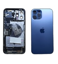 İphone Uyumlu 12 Pro Max Kasa Mavi Çıkma Bataryasız