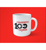 Cumhuriyetin 100. Yılına Özel Baskılı Kupa Bardak