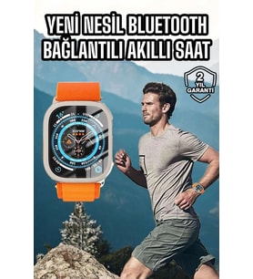 Akıllı Saat Uyku Spor Takibi Yeni Nesil Bluetooth Bağlantılı Amoled Ekran