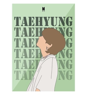 Bts Taehyung V Dinamit Ilhamlı Poster Tablo Ahşap Poster Dekoratif Kod585