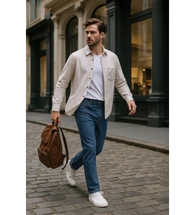 Erkek Regular Fit Normal Kesim %100 Pamuk Koyu Mavi Jean Pantolon