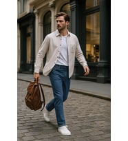 Erkek Regular Fit Normal Kesim %100 Pamuk Koyu Mavi Jean Pantolon