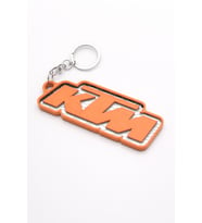 3D Baskı KTM Yazılı Anahtarlık – Turuncu Beyaz Petek Desenli Motor Anahtarlığı
