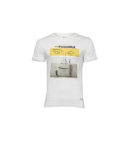 Biggdesign Faces Possible Erkek T-Shirt (Beyaz)