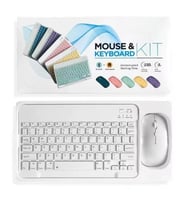 ZR20Km Beyaz Kablosuz Klavye Mouse Set