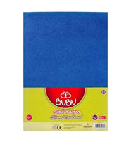 Bu-Bu Fon Karton Simli 50x70 CM Mavi 10 Lu Simli Mavi Fon Kartonu