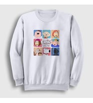 Presmono Unisex Beyaz Poster Family Guy Sweatshirt 300870tt