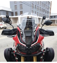 MOTOCAM Honda Africa Twin CRF 1000 Ön Cam 2016-2020 Model 45cm Şeffaf Renkli 4mm SPORTİF