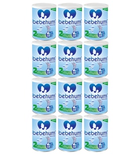 Bebehum 2 Numara Teneke Devam Sütü 6-9 Ay 400 gr x 12 Adet