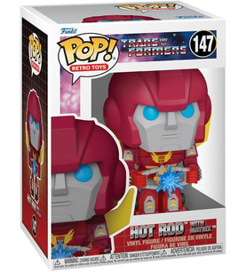 Funko Pop Transformers: Hot Rod W/Matrix Figür (Krem)