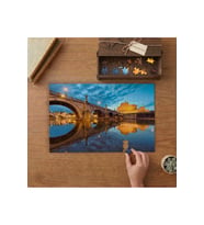 Roma İtalya Vatikanda Gün Batımı Tasarımı 240 parça Ahşap Puzzle Ahşap Kutuda MP01077