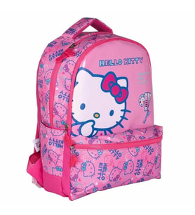TMN 591632 HELLO KITTY GÖRSELLİ 3 BÖLMELİ OKUL SIRT ÇANTASI 2721 PEMBE