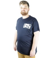 Mode XL Erkek T shirt Bis Yaka Good Lover 22114 Lacivert