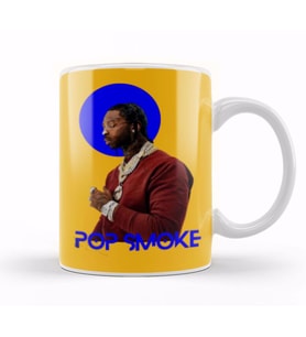 Pop Smoke Art Gift Kupa Bardak Porselen