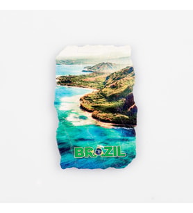 Brezilya Sahil Fresco Magnet (Karışık)