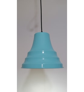 RİOLİGHT RETRO TURKUAZ İÇİ TURKUAZ TEKLİ METAL SARKIT ÇAP:23CM (Siyah)