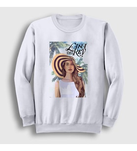 Presmono Unisex Beyaz Summertime Lana Del Rey Sweatshirt 157021tt