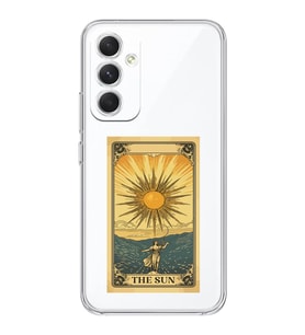 Samsung Galaxy A16 Uyumlu The Sun Tarot Tasarımlı Şeffaf Telefon Kılıfı