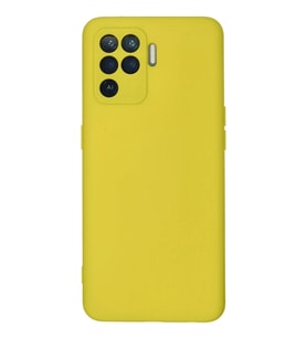 Mey İthalat® Reno 5 Lite Kılıf Nano içi Kadife Silikon - Sarı