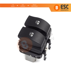 Renault Megane Scenic Laguna MK2 için İkili Sürücü Kapı Cam Düğmesi 8200315042