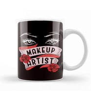 Make Up Artist Beauty Salon Cosmetologist Lipstick Cosmetics Kupa Bardak Porselen