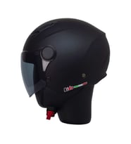 Motosiklet ve Bisiklet Yarım Camlı Çocuk Kaskı Ce Abs Material Motor Kaskı Mat Siyah