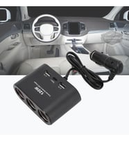 3 lü Çakmak Soketi 120W Çakmaklık Çoğaltıcı 2 Usb 1 Type-c Araç Şarj Cihazı Çakmak Çoklayıcı 12v/24v