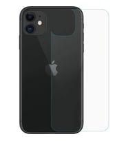 Apple iPhone 11 Uyumlu Arka kapak Cam Telefon Arka Koruyucu Temperli Cam Düşmelerden Kirden Ultra Derece Korur (Şeffaf)