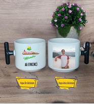 Ziraat Mühendisi Kupa Bardak Fotoğraflı T Siyah Kulplu Mühendisler Günü Hediyesi