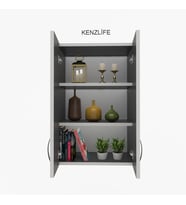 Kenzlife mutfak dolabı idil  090.060.32 gri 2 raflı kapaklı  ofis banyo kiler evrak kitaplık
