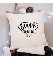 Süper Anne ( Super Mom ) Tasarımlı Yastık