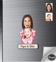 Kişiye Özel Anneler Günü Ahşap Magnet -2