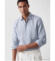 LCW Vision Mavi Regular Fit Armürlü Erkek Gömlek