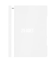 Noki XL Telli Dosya 25'li Paket Beyaz