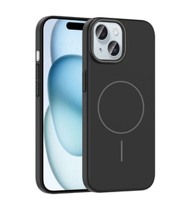 Apple iPhone 15 Kılıf M-safe Şarj Özellikli Zore Ruby Sert Kapak