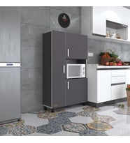 Kenzlife mini fırın dolabı alpkuntsağ gri 148*90*30 ayaklı mikroalga midi fırın mutfak (Karışık)