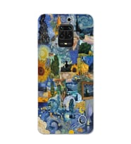 Redmi Note 9 Pro / 9s Uyumlu Vincent Van Gogh Sanatsal Tasarımlı Şeffaf Telefon Kılıfı