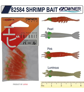 Owner 82584 Shrimp Bait LRF Silikonu RENK: Pearl