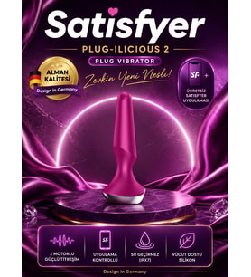 Satisfyer Plug İlicious 2 - Telefon Uyumlu Şarjlı  Vibratör Plug