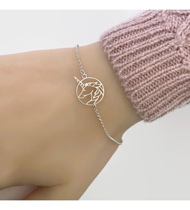Unicorn Gümüş Bileklik 925K