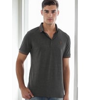 T9586 DEWBERRY ERKEK POLO YAKA T-SHIRT-ANTRASİT