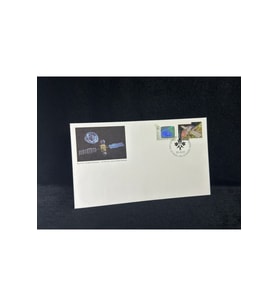 1992 Canada Kanada Uzay Habercilik Temalı İlk Gün Zarfı Hologram Pullu