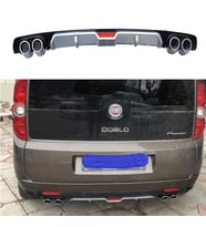 Fiat Doblo Difüzör Arka Tampon Eki 4 Egzoz Çıkışlı