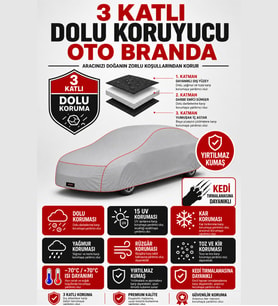 TOYOTA PRADO 3 Katlı Dolu Darbe ve Güneş Koruyucu Oto Branda